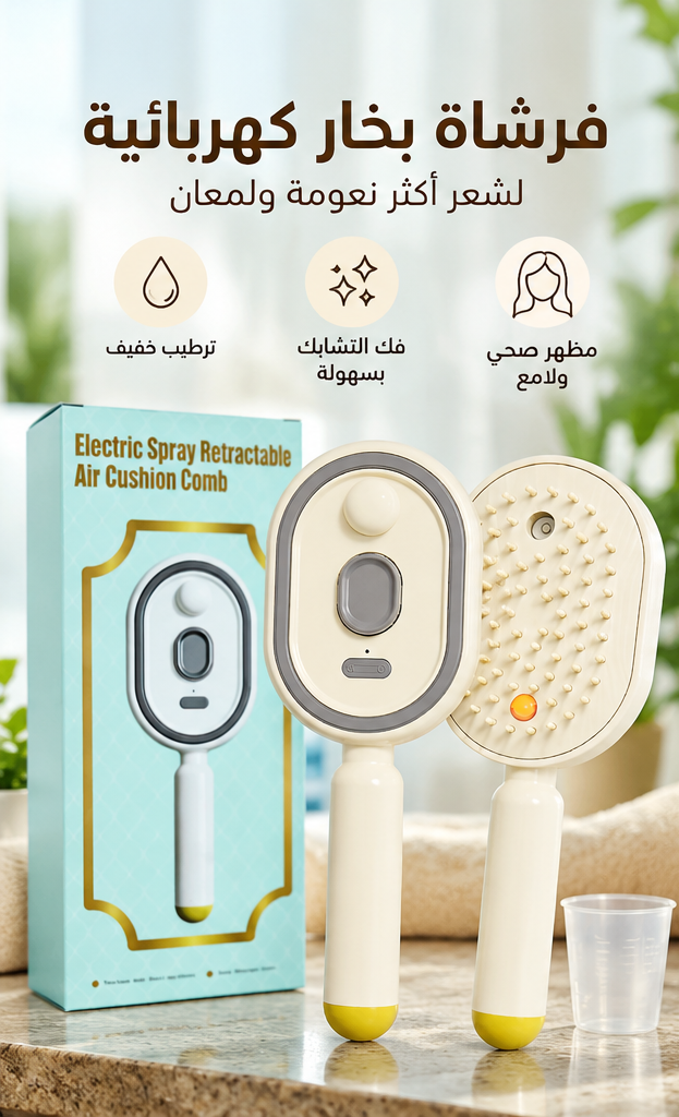 فرشاة بخار كهربائية للشعر