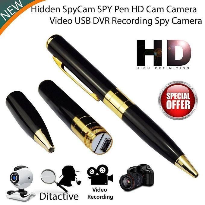 قلم كاميرا خفي بدقة 1080p HD مع تسجيل فيديو وصوت