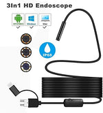 كاميرا فحص USB Type-C مزدوجة العدسة ضد الماء