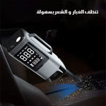 مشغل طوارئ السيارات متعدد الوظائف 6 في 1 ومكنسة كهربائية ضاغط هواء محمول مضخة نفخ مساعدة الطاقة المحمولة مع شفط ونفخ