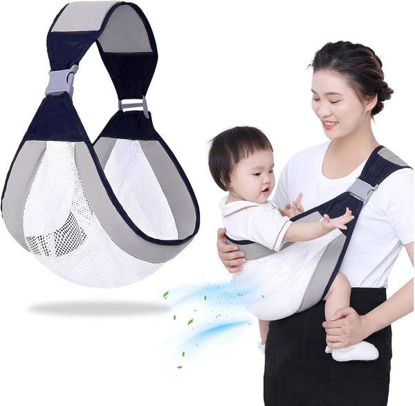 🍼 حامل الطفل القابل للتعديل – قماش شبكي مسامي للأطفال من 0 إلى 4.5 سنوات