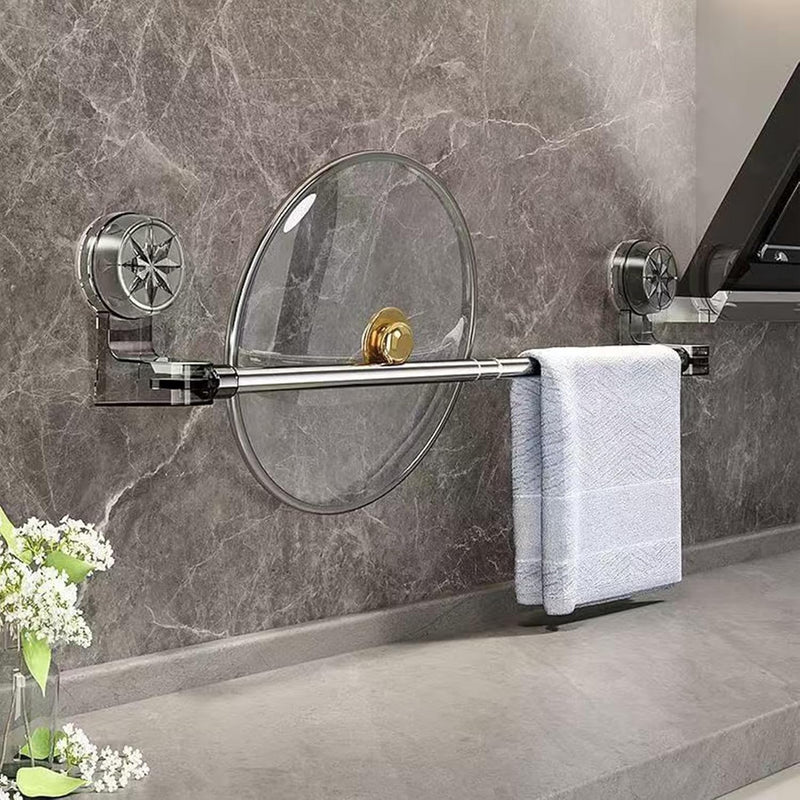 🚿 عصا تعليق المناشف بالشفط- ستانلس ستيل