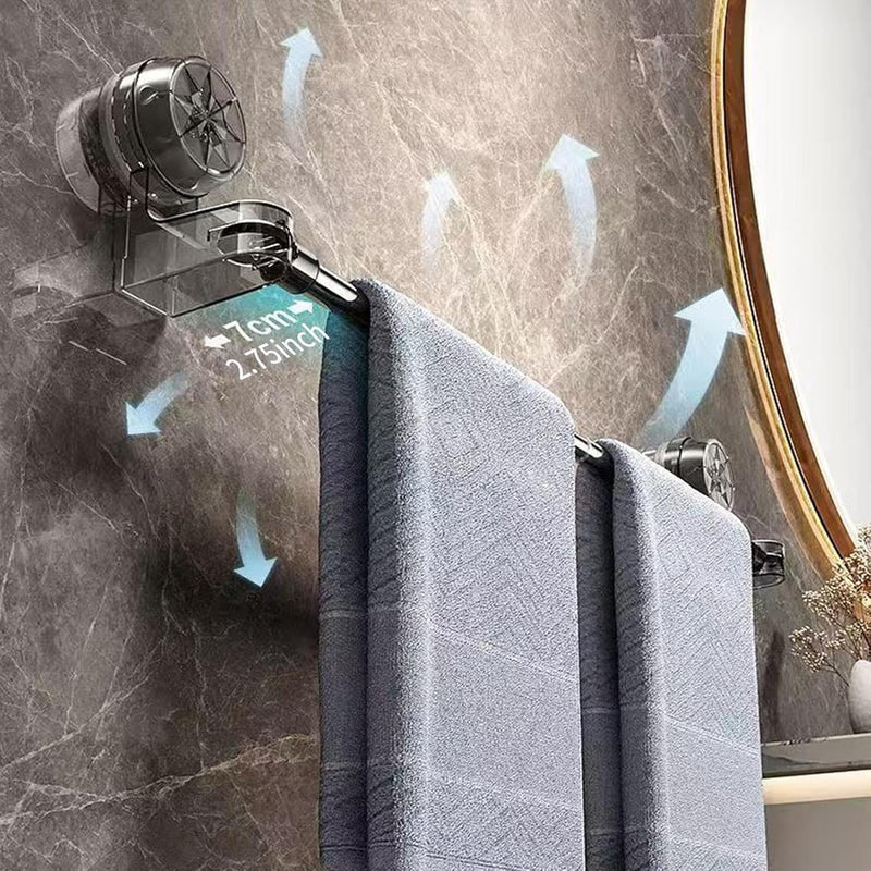 🚿 عصا تعليق المناشف بالشفط- ستانلس ستيل