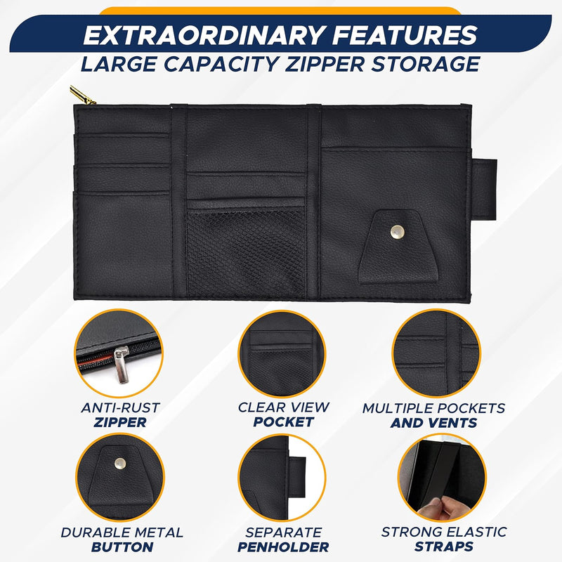 منظم حامل الغرفة الشمسية للسيارة 🚗 | Car Sun Visor Organizer