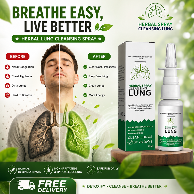 OnNature Herbal Lung Cleanse & Repair Nasal Spray Pro 🌿