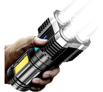 كشاف LED قوي 1200 لومن متعدد الوظائف - 4 أوضاع