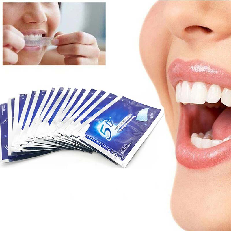 مجموعة شرائح تبييض الأسنان