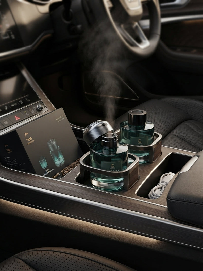 🔥 HONTON P47+ | جهاز عطر السيارة الذكي - اطلب قطعتين بسعر قطعة!