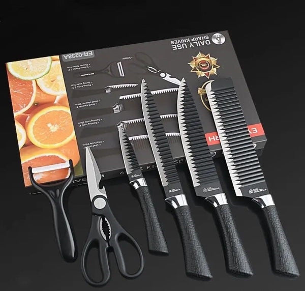 طقم سكاكين EVRYEALTH 6 قطع - Damise Sharp Knives
