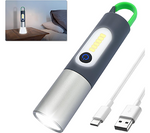 مصباح LED قابل لإعادة الشحن - 4 أوضاع مع تكبير