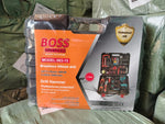 مثقاب ليثيوم BOSS  طقم أدوات احترافي 117 قطعة