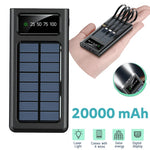 بنك طاقة Preom ZHY-308S سعة 20000 مللي أمبير مع 4 كابلات مدمجة