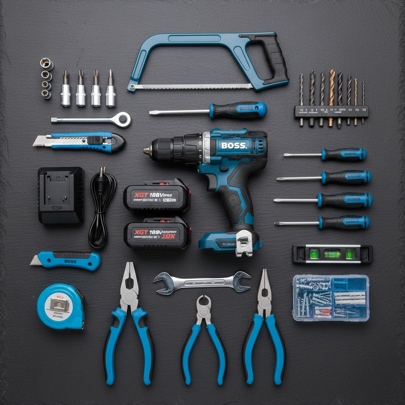 BOSS Drill Flat Lay