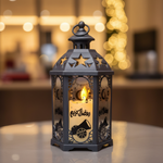 فانوس رمضان معدني مضيء - تصميم ترويجي