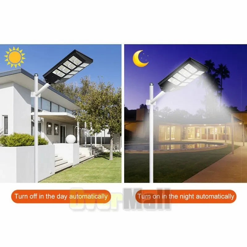 ✨ كشاف طاقة شمسية 360° – Solar Flood Light 3500W