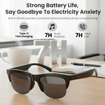 نظارات شمسية ذكية بسماعة بلوتوث 🕶️🎧 — استمع واتصل بلمسة واحدة!