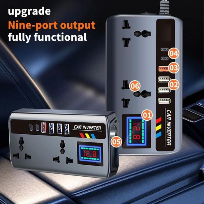 محول طاقة للسيارة - 220V