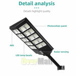 ✨ كشاف طاقة شمسية 360° – Solar Flood Light 3500W