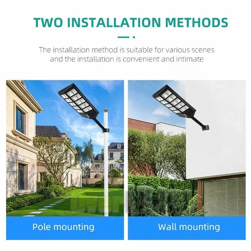 ✨ كشاف طاقة شمسية 360° – Solar Flood Light 3500W