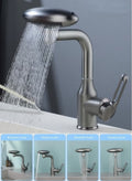🚿 خلاط مياه فاخر | للحمام والمطبخ | بخاخ 4 أوضاع | دوران 360°