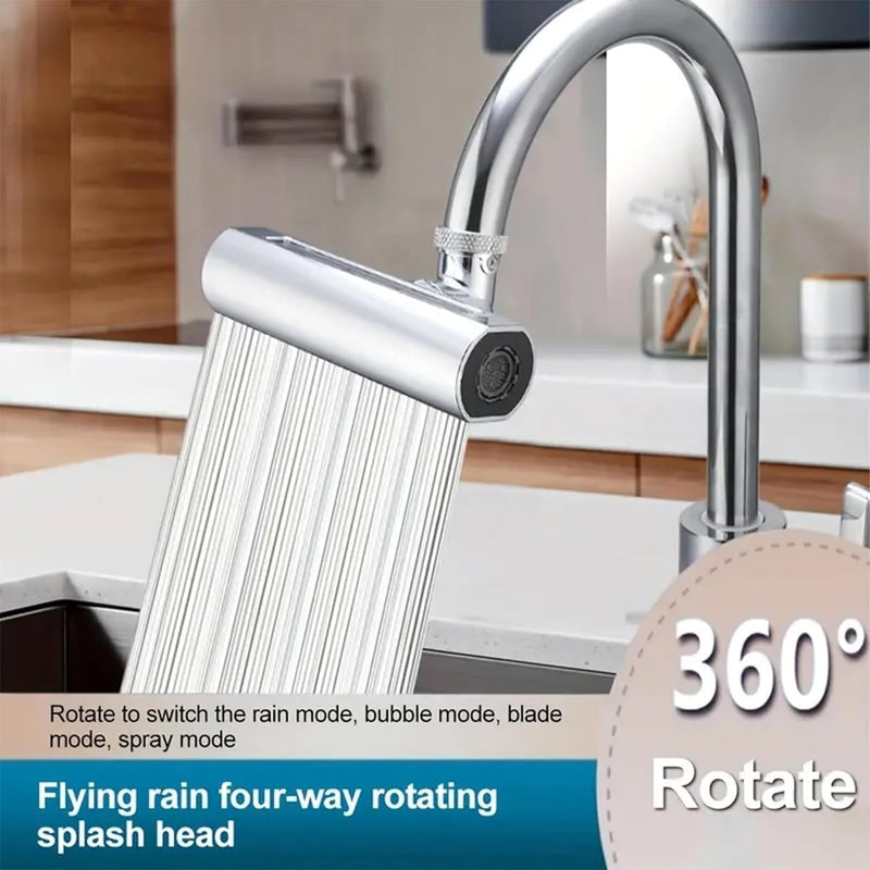 🚿 صنبور مطبخ عصري فاخر | دوران 360° | 4 أوضاع تدفق | نحاس عالي الجودة