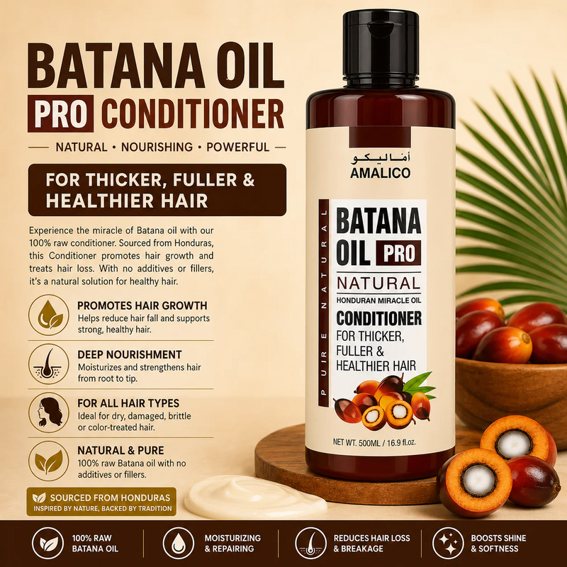 AMALICO Batana Oil Hair Series 🌿 – طقم العناية الكامل 6 قطع