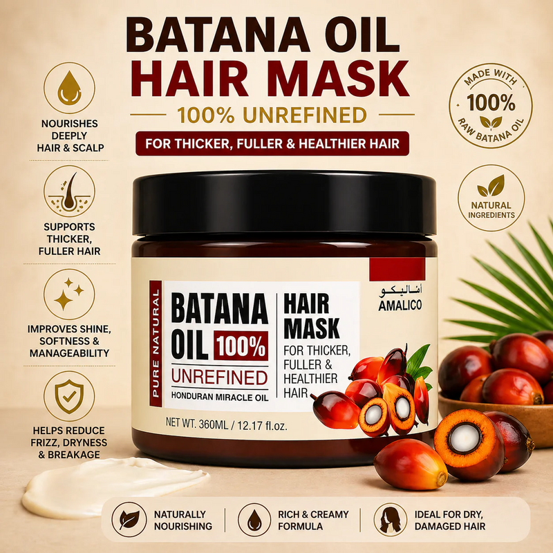 AMALICO Batana Oil Hair Series 🌿 – طقم العناية الكامل 6 قطع