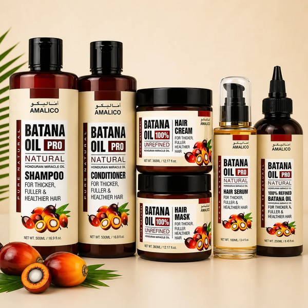 AMALICO Batana Oil Hair Series 🌿 – طقم العناية الكامل 6 قطع