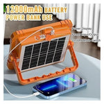 🔦☀️ كشاف شمسي LED متعدد الوظائف مع باور بانك - 4 أوضاع إضاءة
