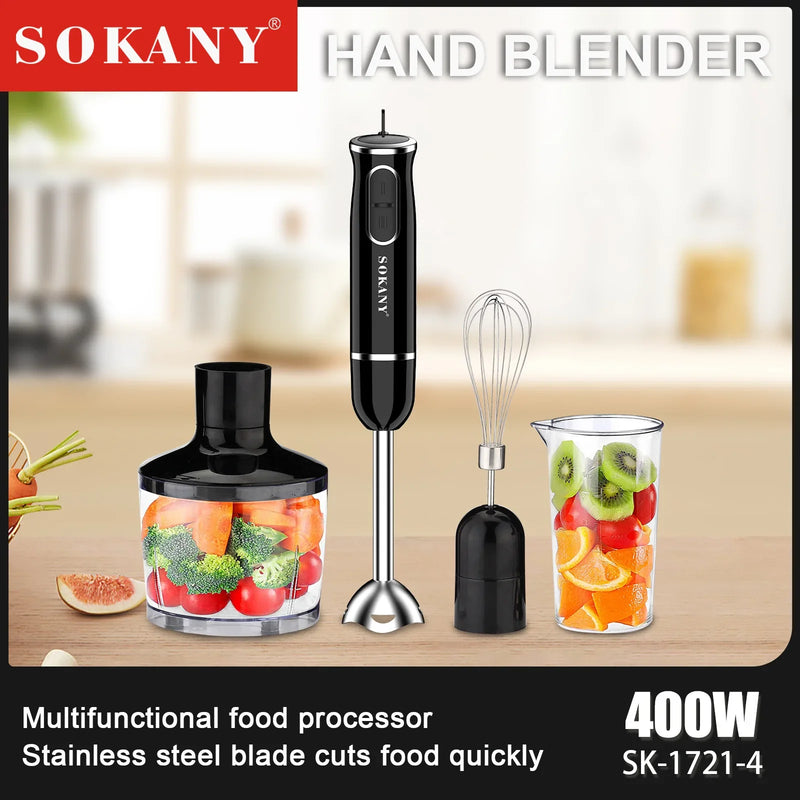 خلاط يدوي SOKANY 4 في 1 - موديل SK-1721-4