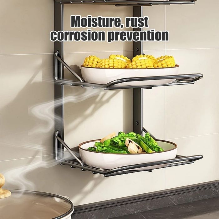 3-Tier Wall Mounted Metal Organizer - منظم معدني جداري 3 طبقات