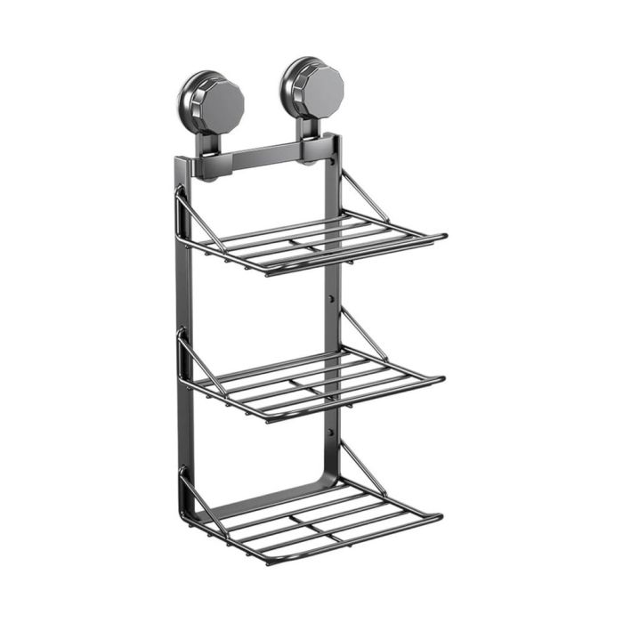 3-Tier Wall Mounted Metal Organizer - منظم معدني جداري 3 طبقات