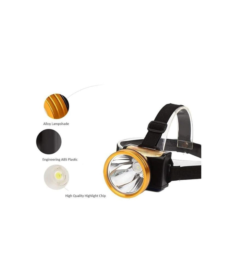 كشاف رأس LED قابل للشحن 400 لومن - 2W بطارية 1200mAh