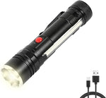 كشاف LED قلم متعدد الوظائف مع مغناطيس وشحن USB