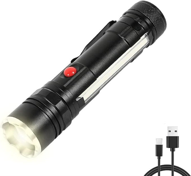 كشاف LED قلم متعدد الوظائف مع مغناطيس وشحن USB